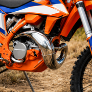 Husqvarna 250/300 TE TC TX Header & Mid-Pipe Assembly - Stainless Steel Titanium Alloy