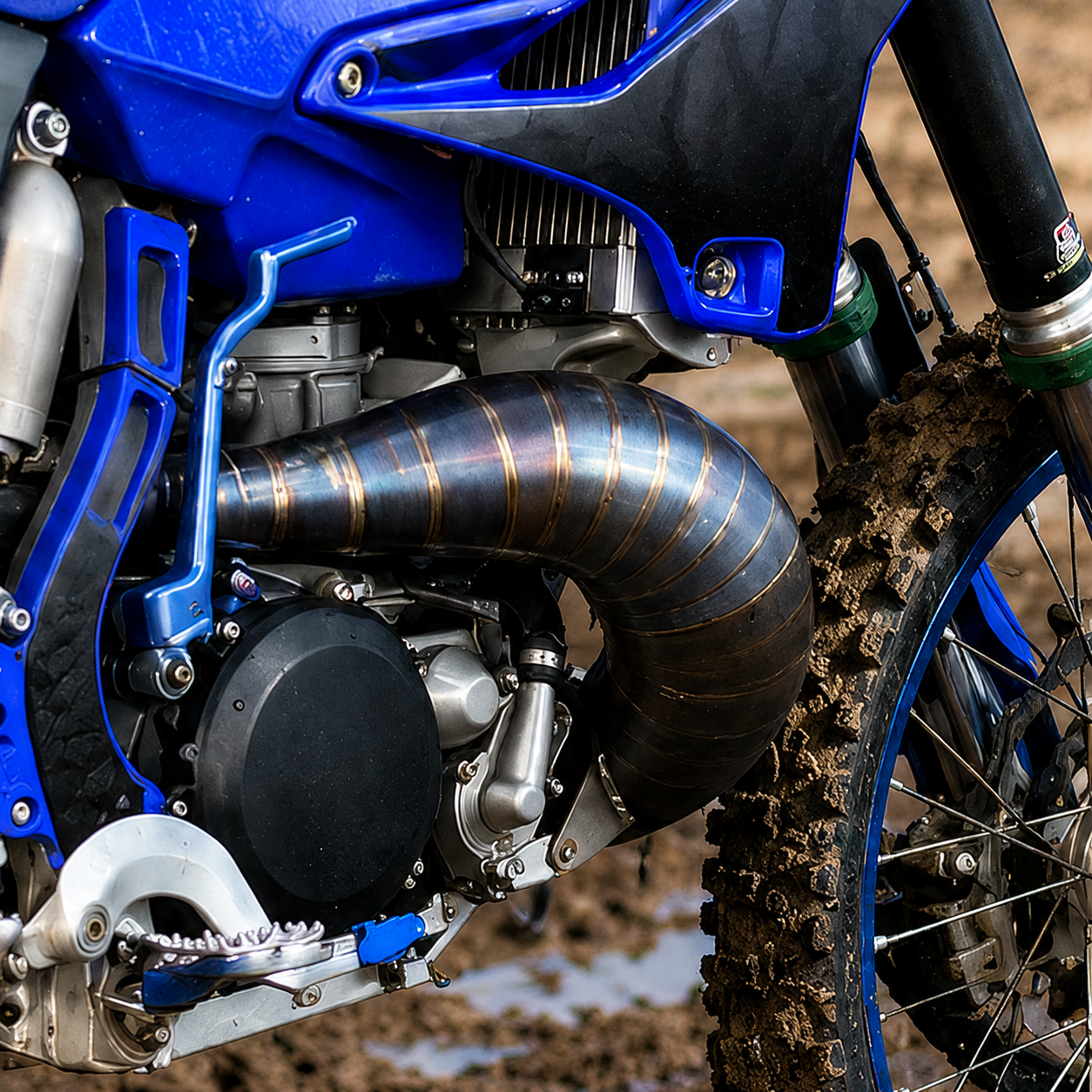 Husqvarna 250/300 TE TX TC 2024 Header & Mid-Pipe Assembly - Stainless Steel Titanium Alloy