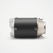 51/60mm Muffler Exhaust Muffler - Stainless Steel Real Carbon Fiber Embossing