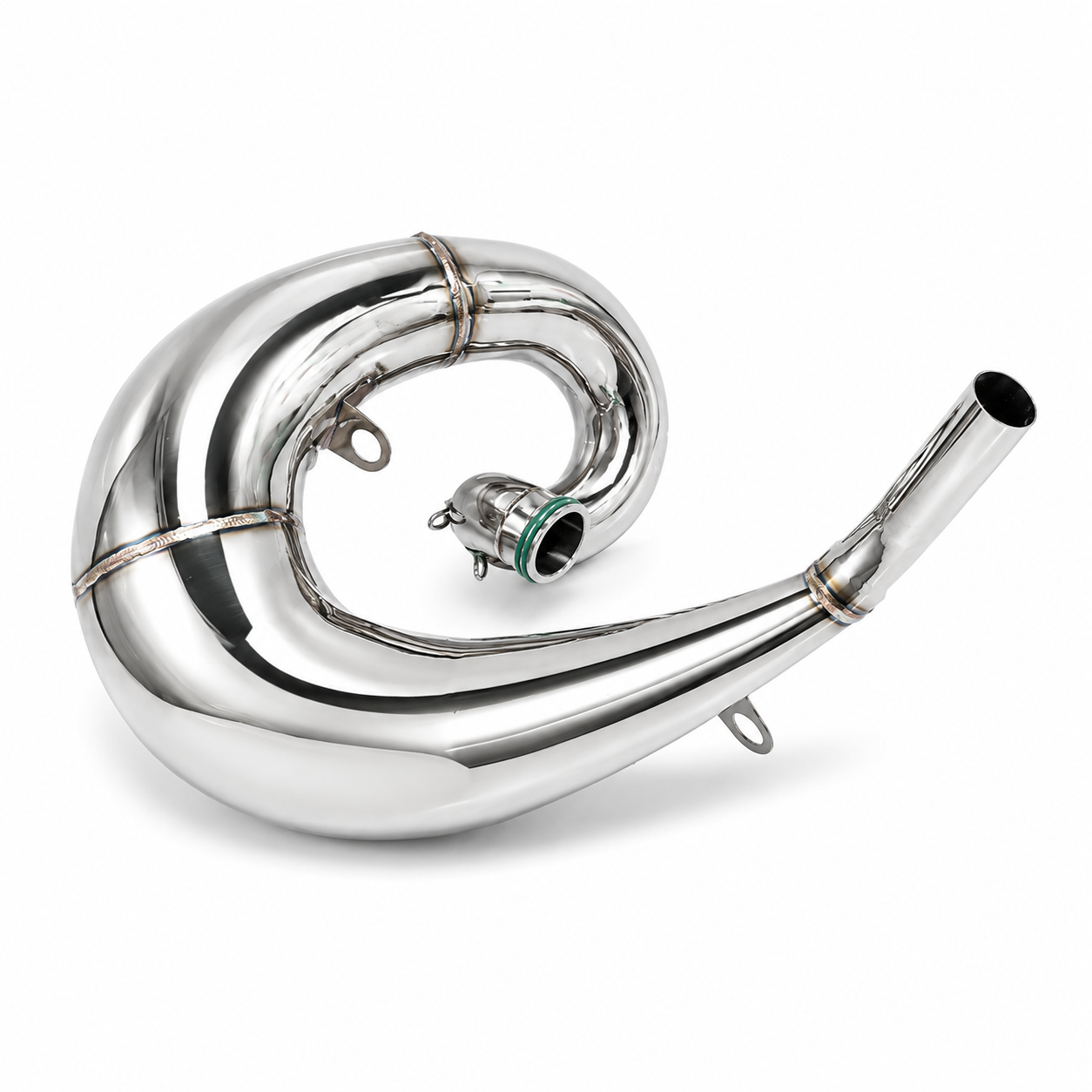 Husqvarna 250/300 TE TC TX Header & Mid-Pipe Assembly - Stainless Steel Titanium Alloy