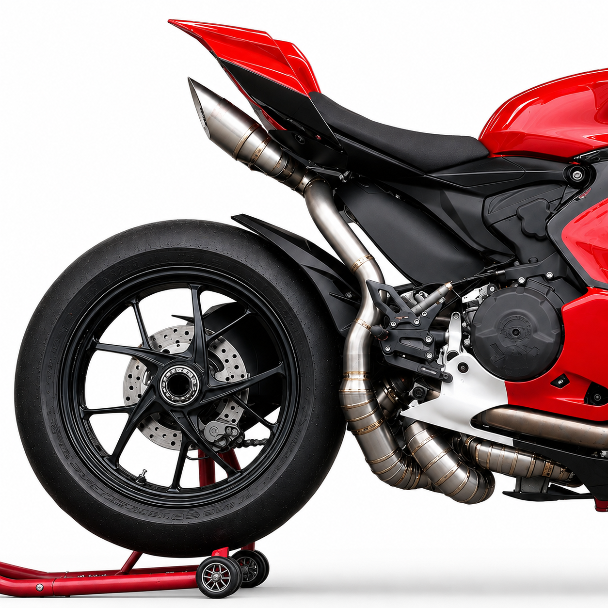 Ducati Panigale V2 Full System Stock look Slip-On Muffler - Titanium Alloy