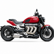 Triumph Rocket 3 GT Dual-exit Header & Mid-Pipe Assembly - Titanium Alloy Electronic valve