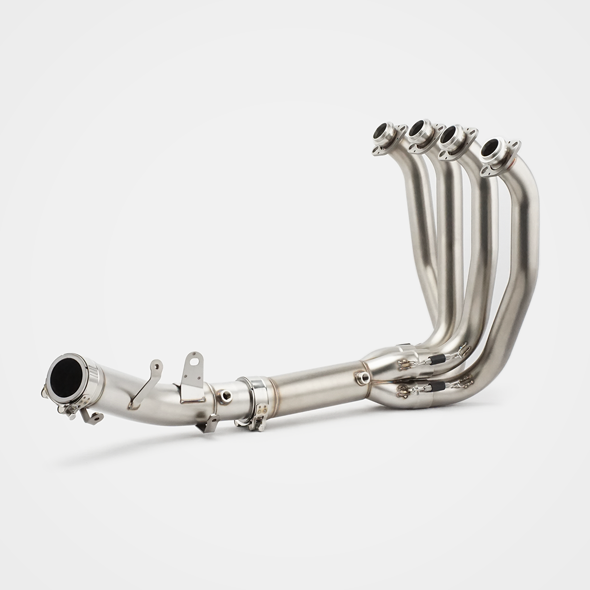 Kawasaki 6R ZX Header and Mid-pipe Assembly - Stainless Steel Real Titanium Alloy