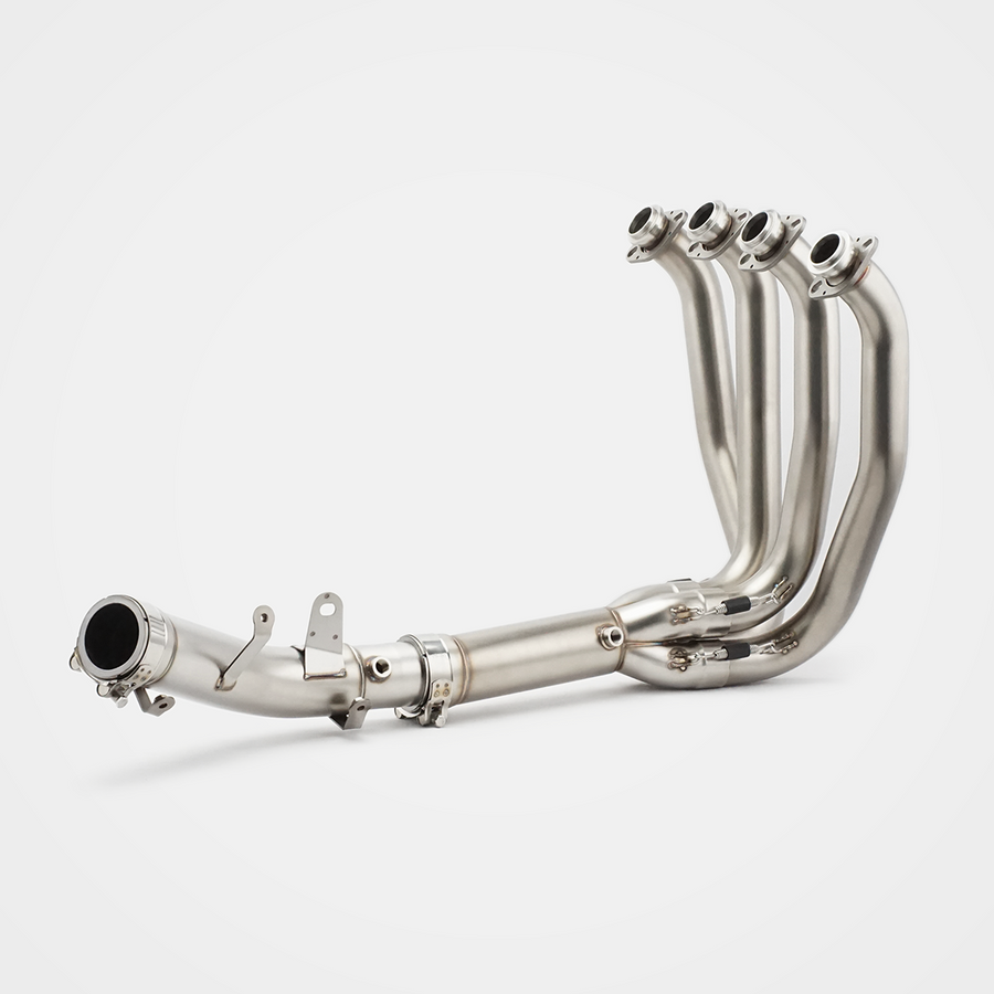 Kawasaki 6R ZX Header and Mid-pipe Assembly - Stainless Steel Real Titanium Alloy