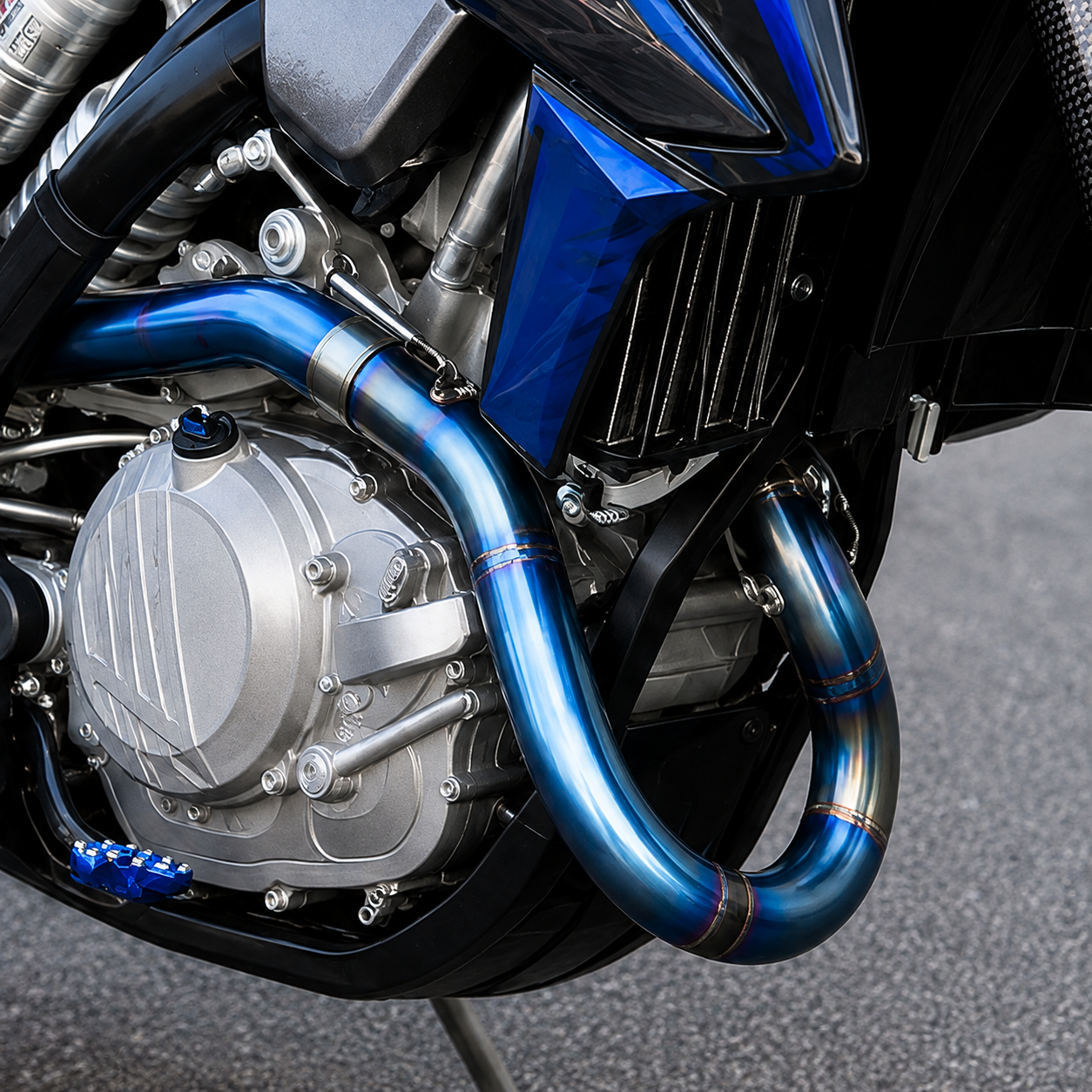 HUSQVARNA FE450/501 2020-2023 Header & Mid-Pipe Assembly - Titanium Alloy