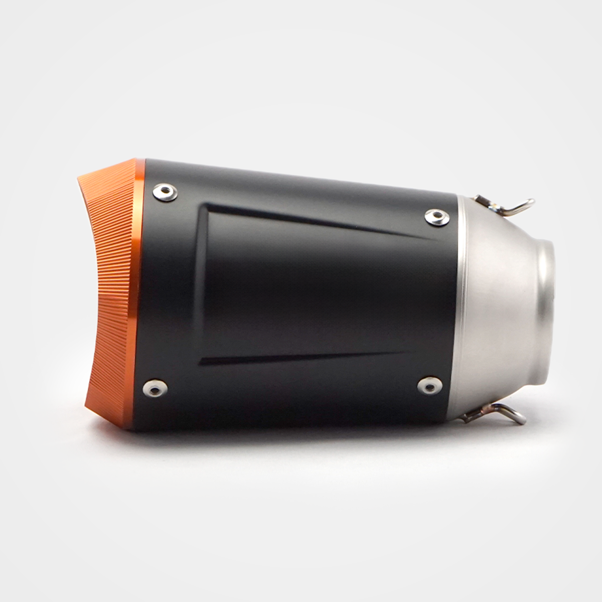 51/60mm Muffler Exhaust Muffler - Stainless Steel Real Angled tip