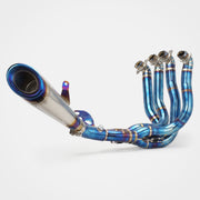 Kawasaki Ninja H2/H2R Full System Header and Mid-pipe Assembly - Titanium Alloy