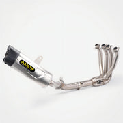 Kawasaki Z900 Header & Mid-Pipe Assembly - Stainless Steel Carbon fiber tail cap