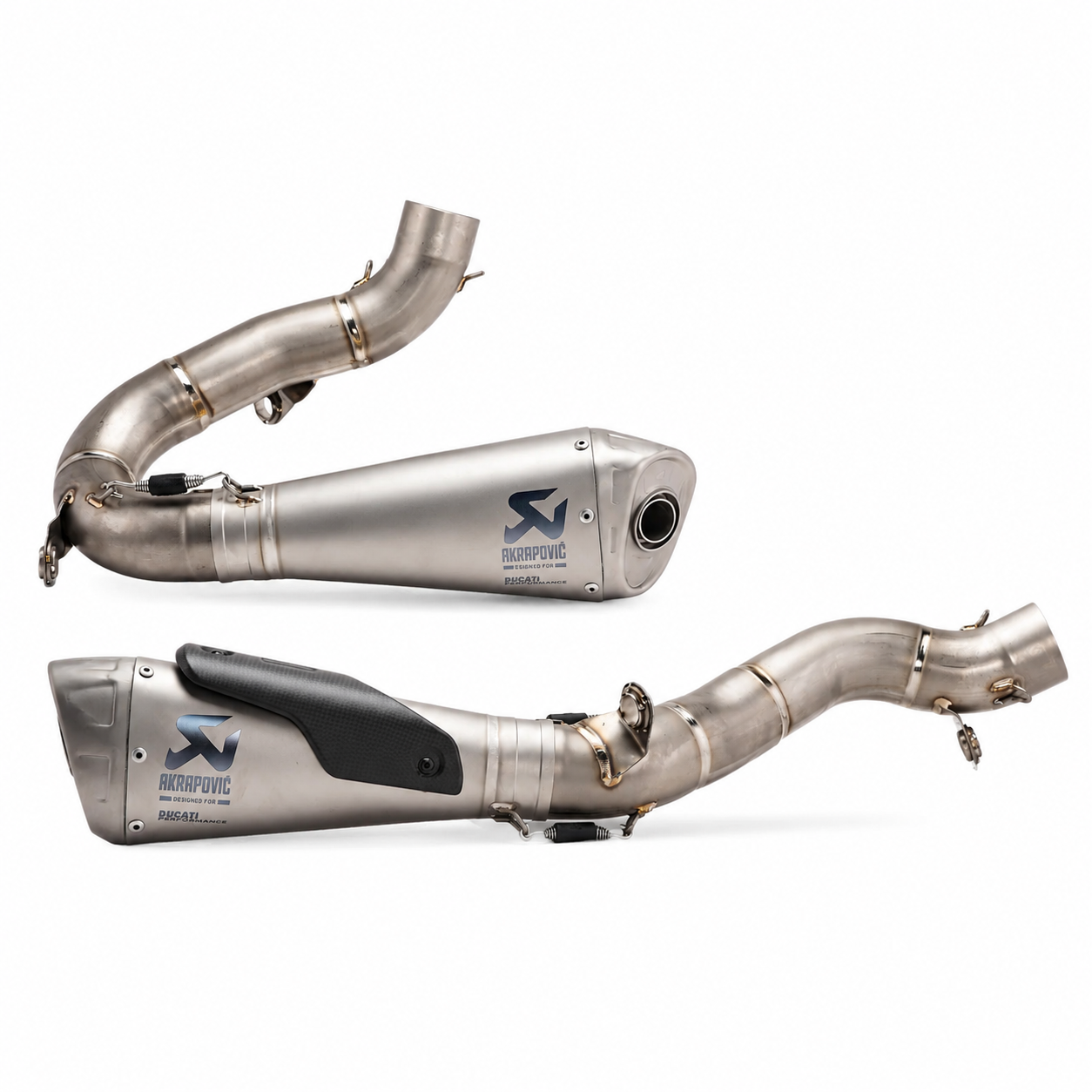 Ducati V4 V4s Panigale 2018-2024 Header & Mid-Pipe Assembly - Titanium Alloy
