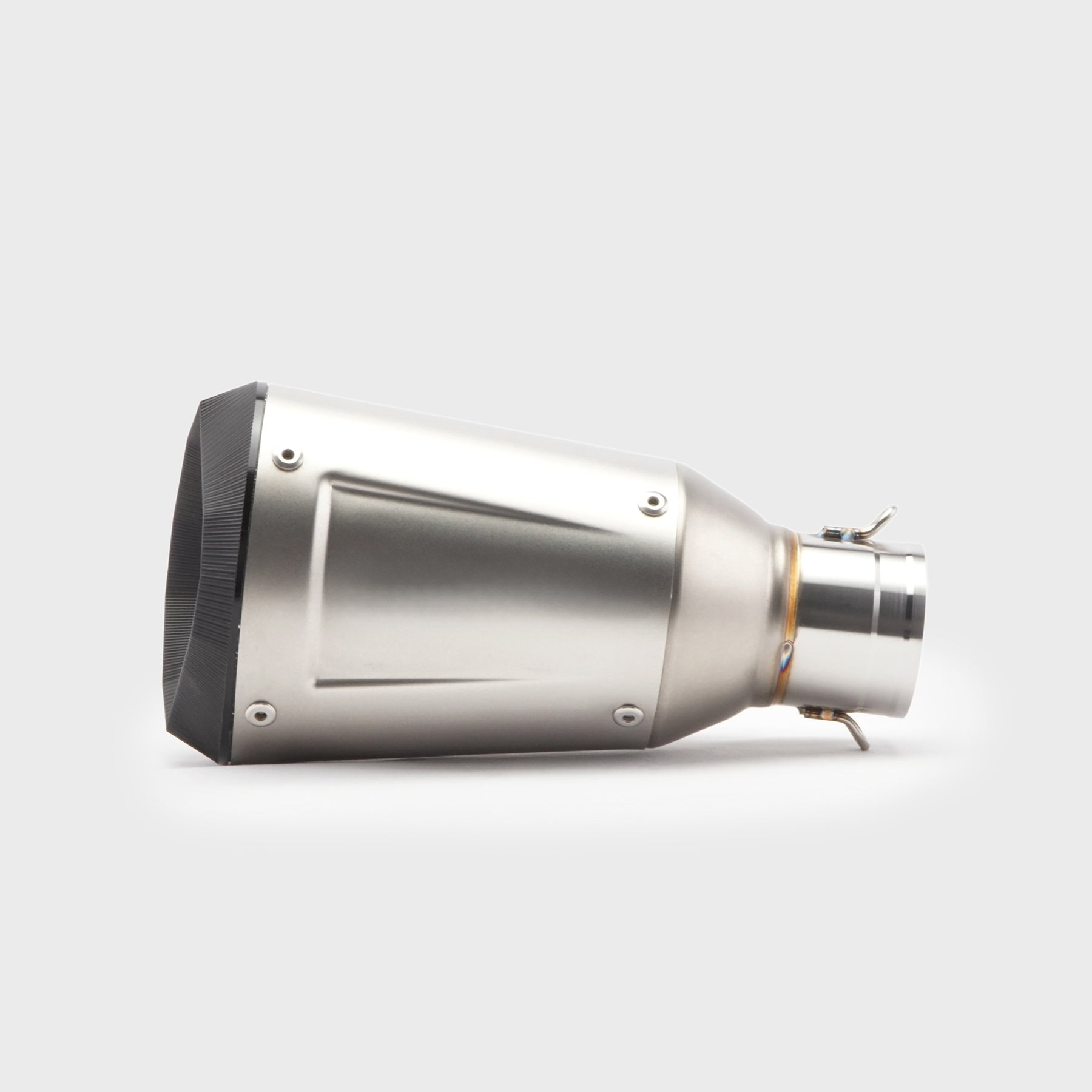 51/60mm Muffler Exhaust Muffler - Stainless Steel Real Elongated, oval-conical neck
