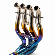 Kawasaki ZH2 Header & Mid-Pipe Assembly - Titanium Alloy Blued 2021