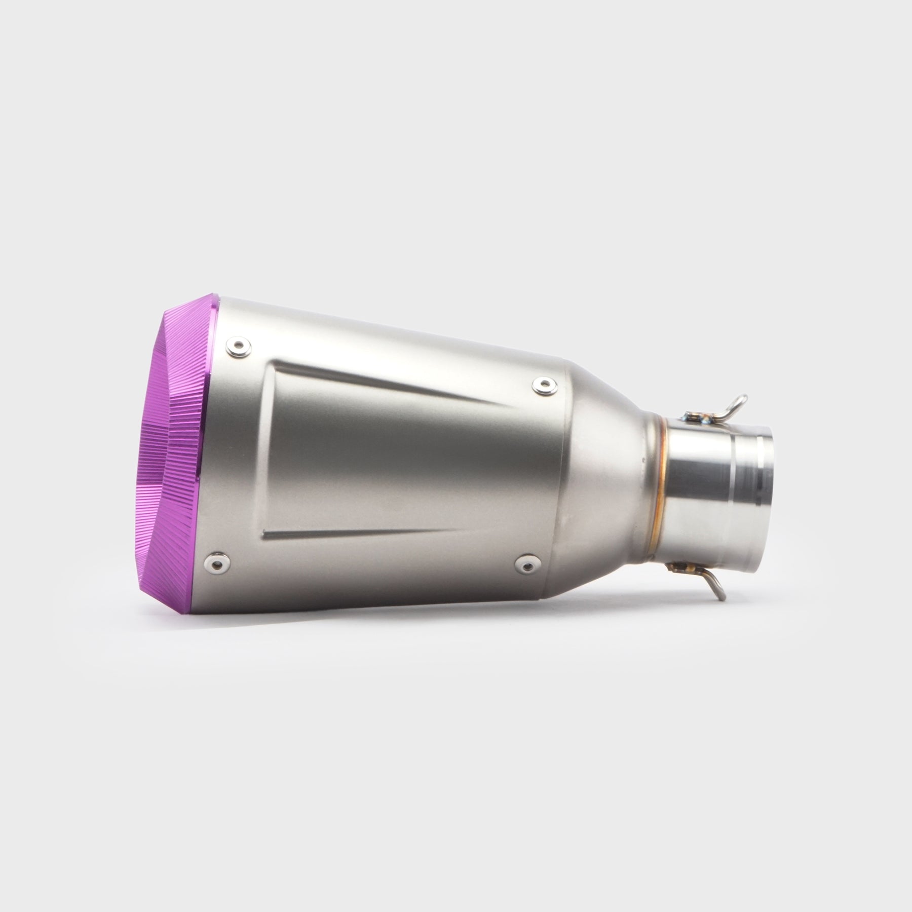 51/60mm Muffler Exhaust Muffler - Stainless Steel Real Elongated, oval-conical neck