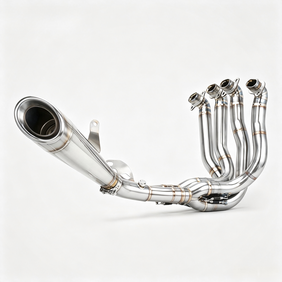 Kawasaki Ninja H2/H2R Full System Header and Mid-pipe Assembly - Titanium Alloy