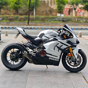 Ducati V4 V4s Panigale 2018-2024 Header & Mid-Pipe Assembly - Titanium Alloy