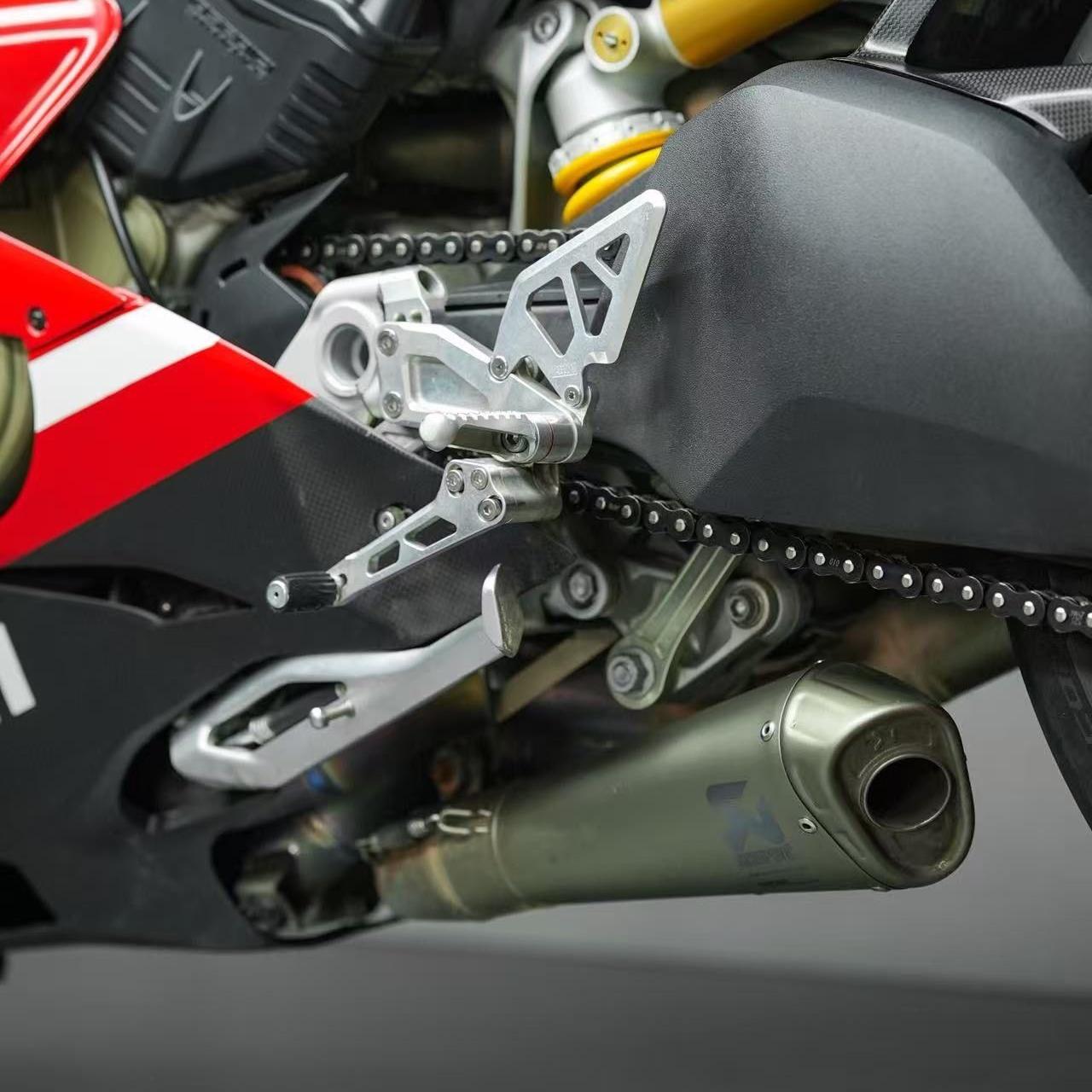 Ducati V4 V4s Panigale 2018-2024 Header & Mid-Pipe Assembly - Titanium Alloy