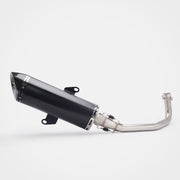 Honda Forza350 2022~2025 Header & Mid-Pipe Assembly - Stainless Steel black 51mm