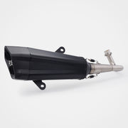 Honda Forza350 2022~2025 Header & Mid-Pipe Assembly - Stainless Steel black 60mm