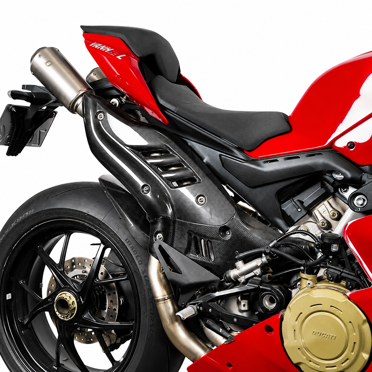 Ducati Panigale V4/V4S Full System Stock look Slip-On Muffler - Titanium Alloy