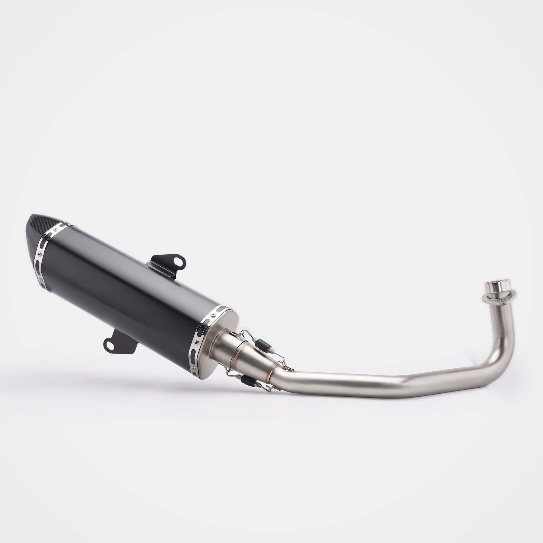 Honda Forza350 2022~2025 Header & Mid-Pipe Assembly - Stainless Steel black 51mm