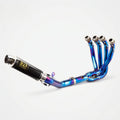 Kawasaki Z900RS/SE 2017~2025 Header & Mid-Pipe Assembly - Stainless Steel Real Carbon Fiber Titanium Alloy Blued