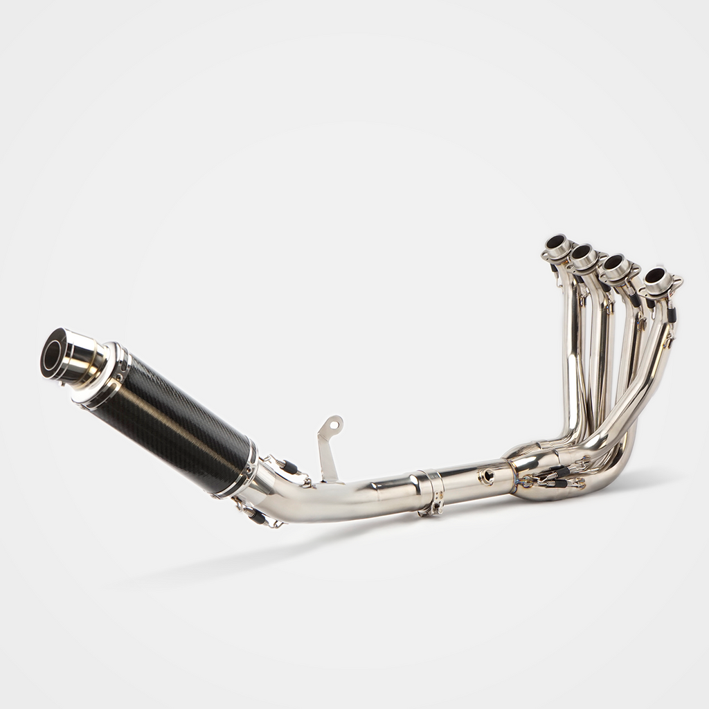 Kawasaki Z900RS/SE 2017~2025 Header & Mid-Pipe Assembly - Stainless Steel Real Carbon Fiber Titanium Alloy
