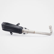 Honda Forza350 2022~2025 Header & Mid-Pipe Assembly - Stainless Steel black 60mm