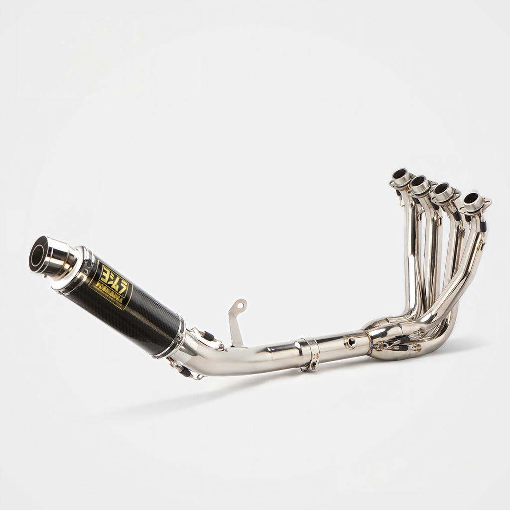 Kawasaki Z900RS/SE 2017~2025 Header & Mid-Pipe Assembly - Stainless Steel Real Carbon Fiber Titanium Alloy