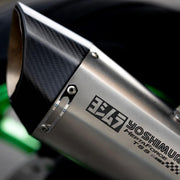 Kawasaki ZH2 Header & Mid-Pipe Assembly - Titanium Alloy Blued 2021