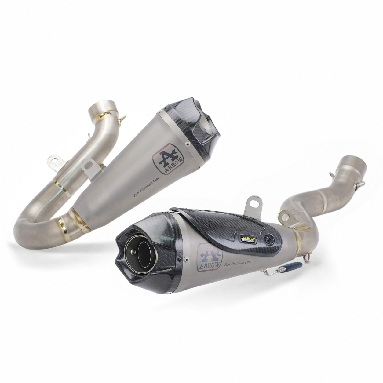 Ducati V4 V4s Panigale 2018-2024 Header & Mid-Pipe Assembly - Titanium Alloy