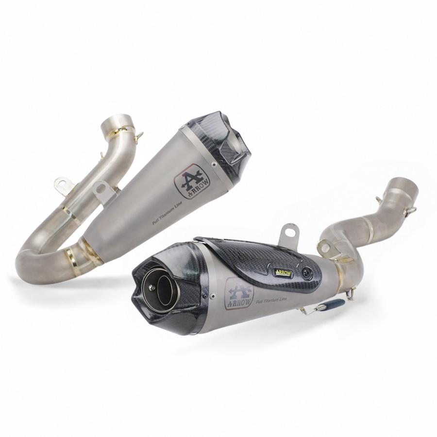 Ducati V4 V4s Panigale 2018-2024 Header & Mid-Pipe Assembly - Titanium Alloy