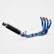 Kawasaki Z900RS/SE 2017~2025 Header & Mid-Pipe Assembly - Stainless Steel Carbon Fiber Real Carbon Fiber Titanium Alloy Blued
