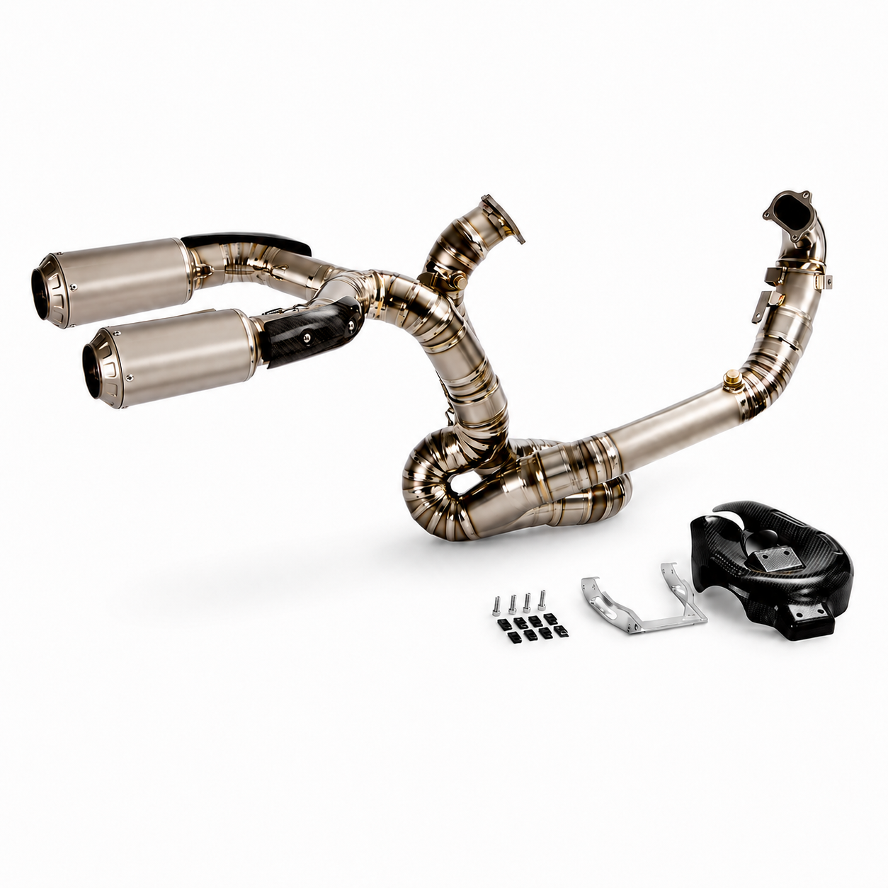 Ducati Panigale V2 Full System Stock look Slip-On Muffler - Titanium Alloy