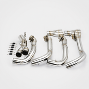 Kawasaki Ninja H2/H2R Full System Header and Mid-pipe Assembly - Titanium Alloy