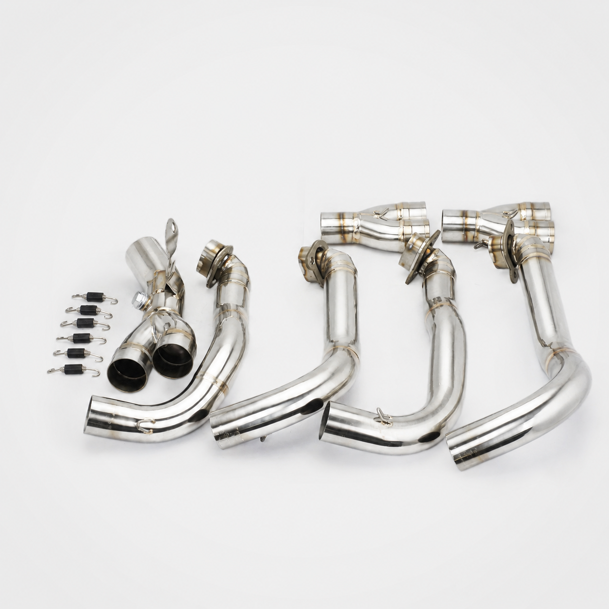 Kawasaki Ninja H2/H2R Full System Header and Mid-pipe Assembly - Titanium Alloy