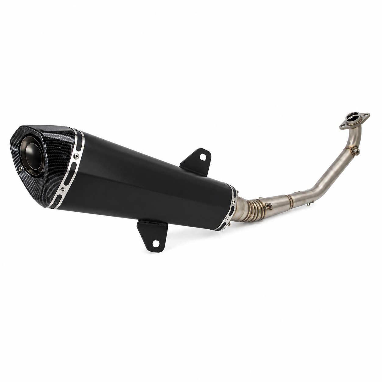 Zontes 150X-150V-175V Full System Stock look Slip-On Muffler - Stainless steel