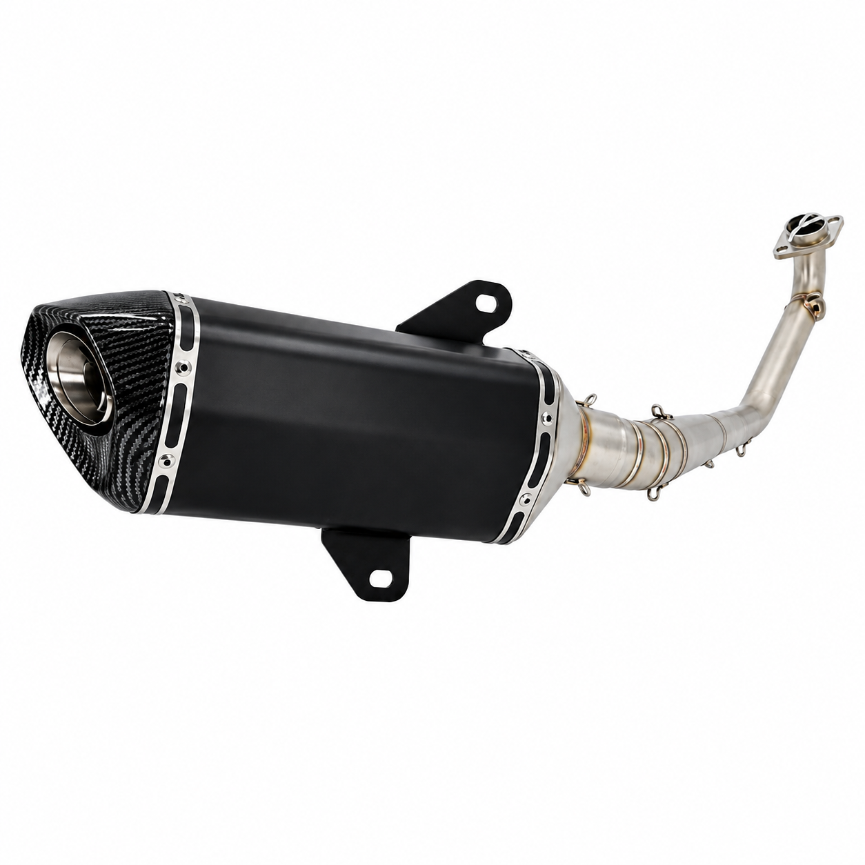 Zontes 150X-150V-175V Full System Stock look Slip-On Muffler - Stainless steel