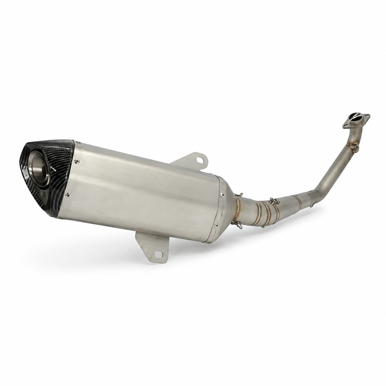 Zontes 150X-150V-175V Full System Stock look Slip-On Muffler - Stainless steel
