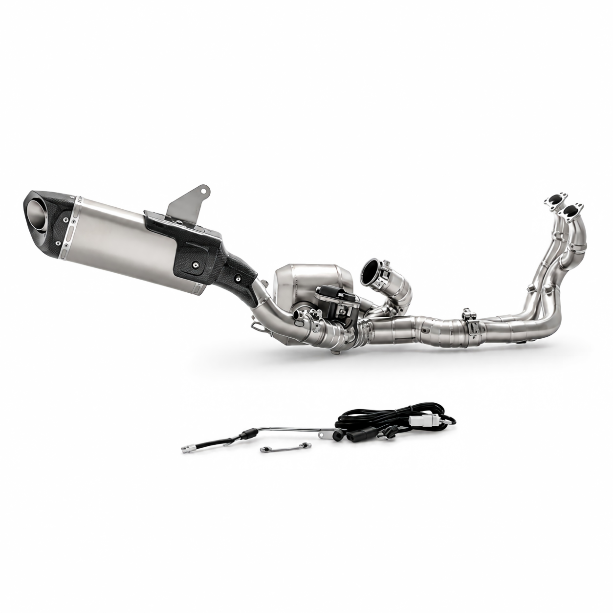 Ducati Multistrada V4 Full System Stock look Slip-On Muffler - Titanium Alloy