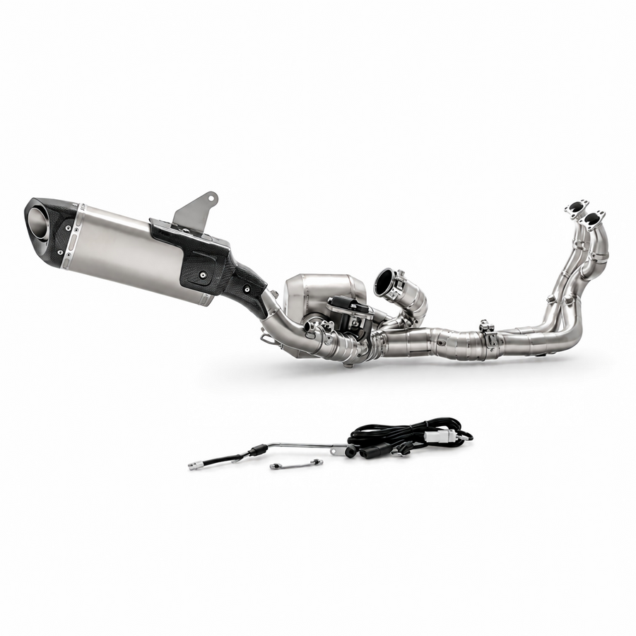 Ducati Multistrada V4 Full System Stock look Slip-On Muffler - Titanium Alloy