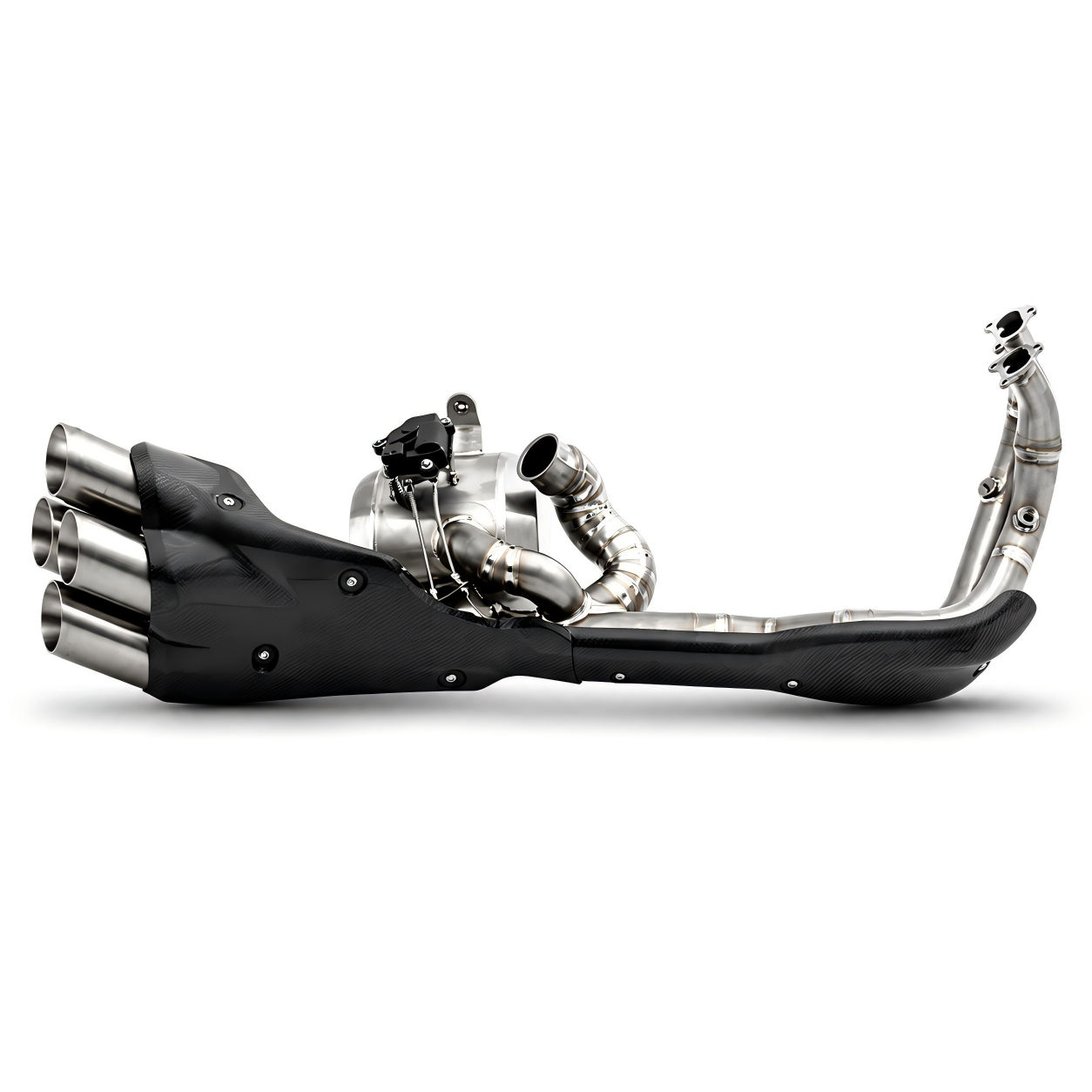 Ducati Diavel V4 Full System Stock look Slip-On Muffler - Titanium Alloy