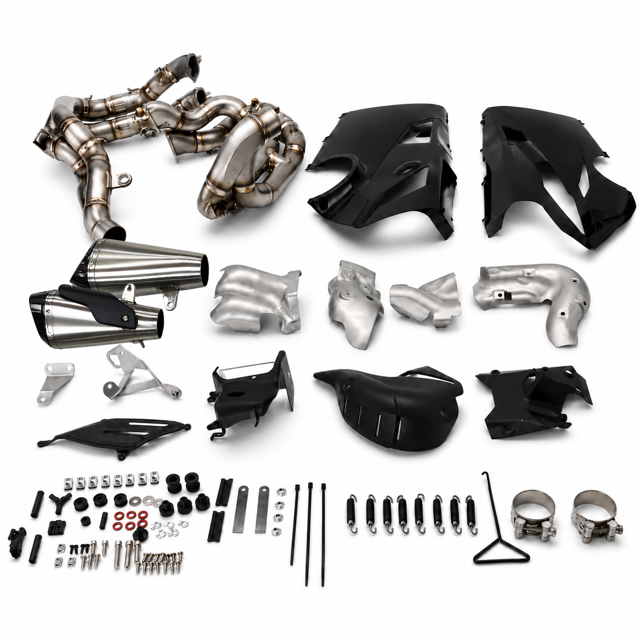Ducati Panigale V4/V4S Full System Stock look Slip-On Muffler - Titanium Alloy